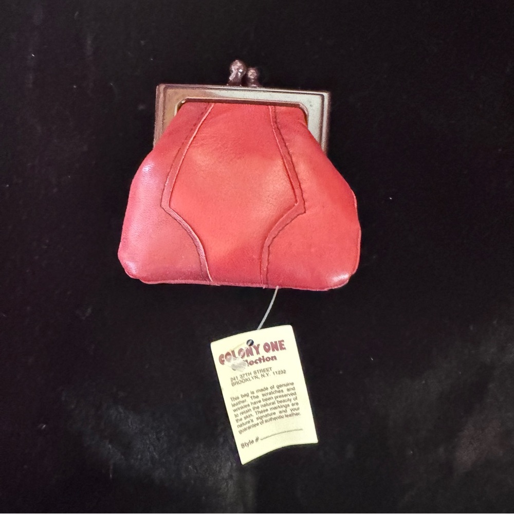 Vintage Colony One leather change purse
